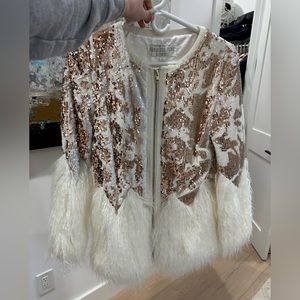 Donna Sayler Fabulous Furs Sequined Coat